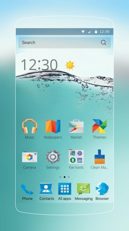 Water Blue Theme 1.0.0 Screenshot