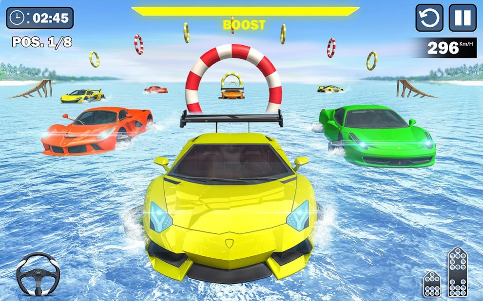 Water Surfing Car Racing Stunts: Car Driving Games  Screenshot