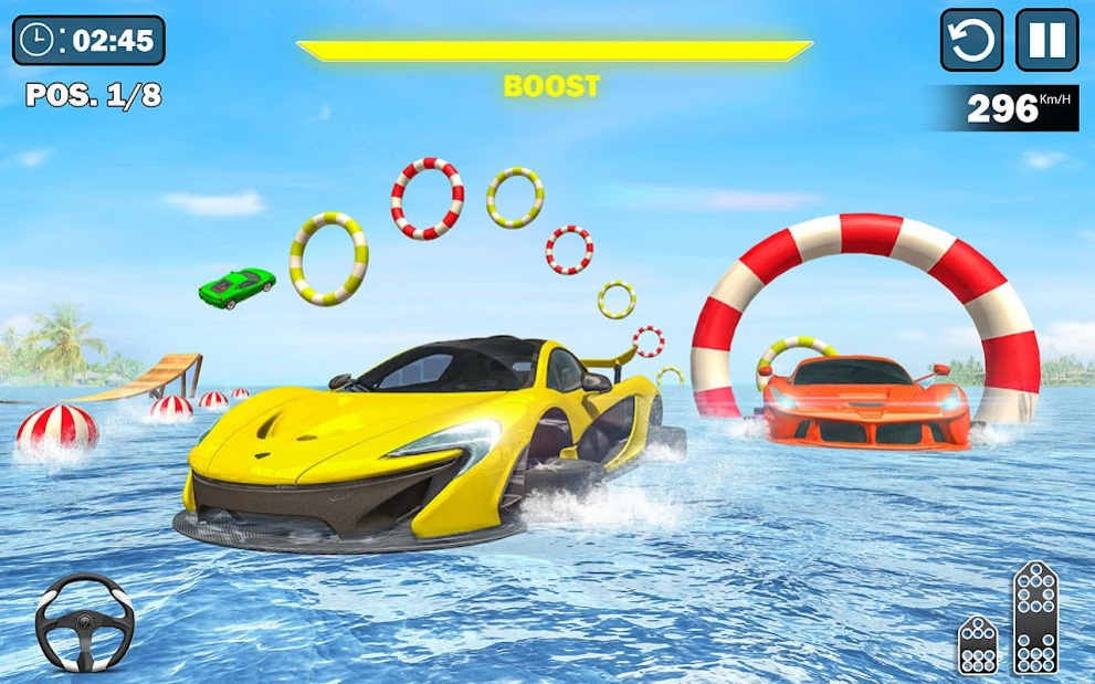 Water Surfing Car Racing Stunts: Car Driving Games  Screenshot