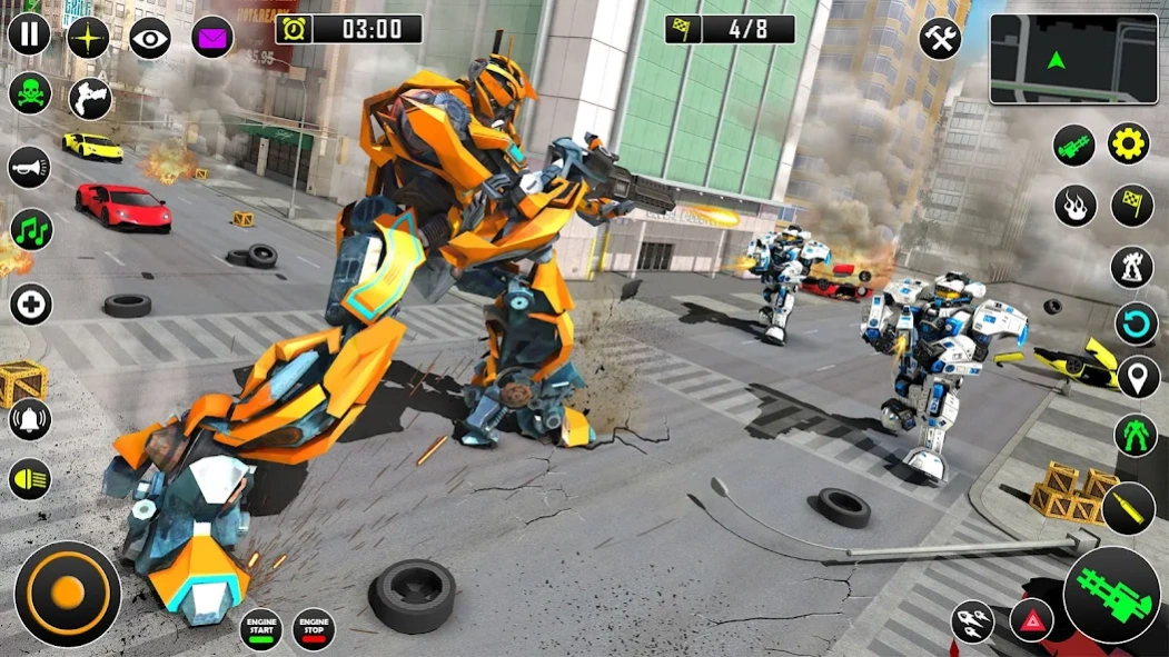 Shark Robot Car Game 3d 3.3 Screenshot