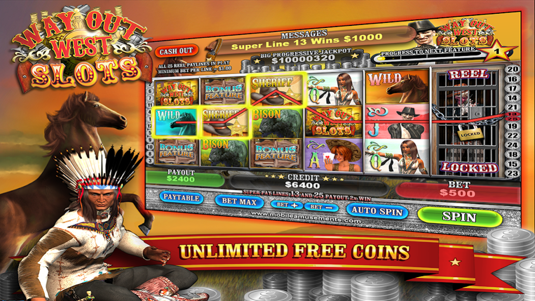 Way Out West Slots 13.0 Screenshot
