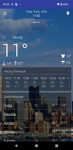Weather Live: Local Forecast 4.1 Screenshot