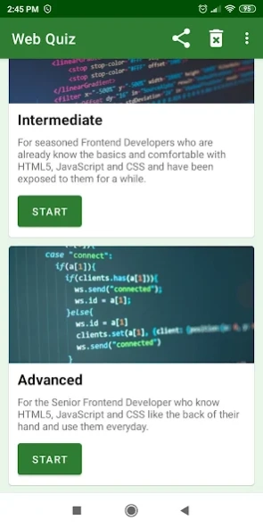 Web Quiz 0.1.1 Screenshot