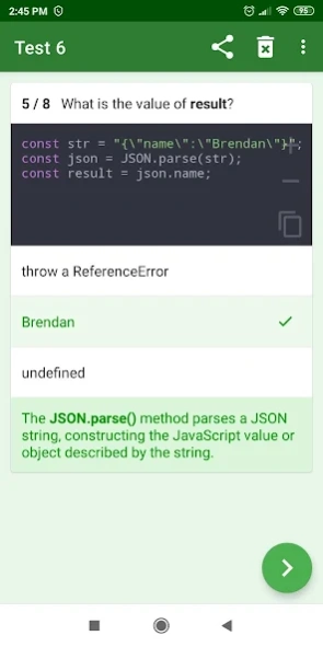 Web Quiz 0.1.1 Screenshot