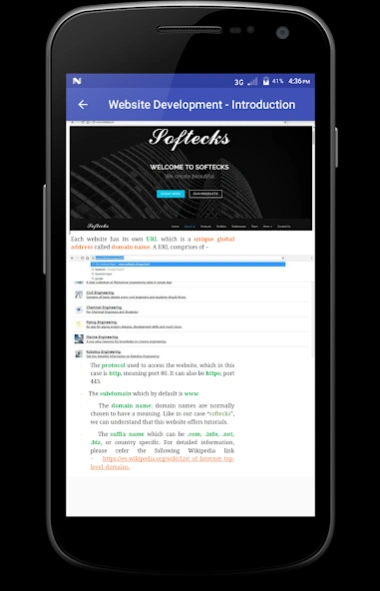 Website Development 1.4 Screenshot