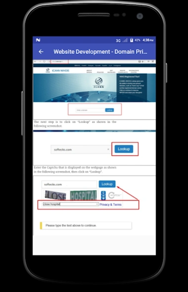 Website Development 1.4 Screenshot