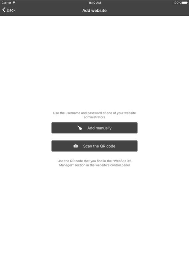 WebSite X5 Manager 1.7.3 Screenshot