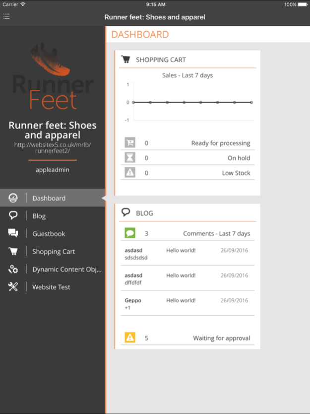 WebSite X5 Manager 1.7.3 Screenshot