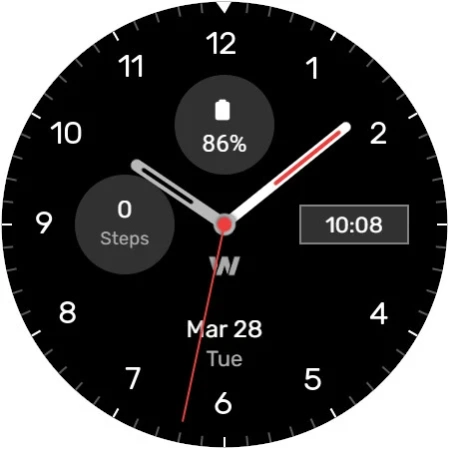 WES2 - Casual Watch Face  Screenshot