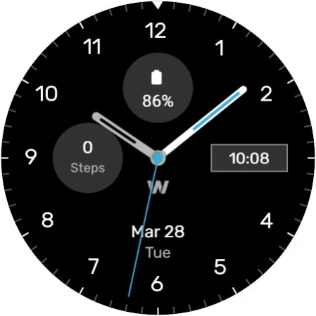 WES2 - Casual Watch Face  Screenshot