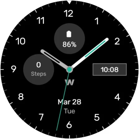 WES2 - Casual Watch Face  Screenshot