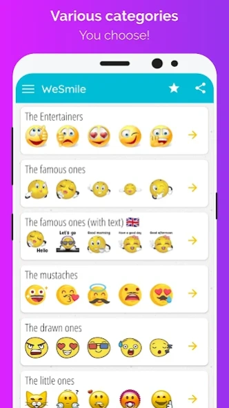WeSmile Smileys (WASticker) 5.0.3 Screenshot