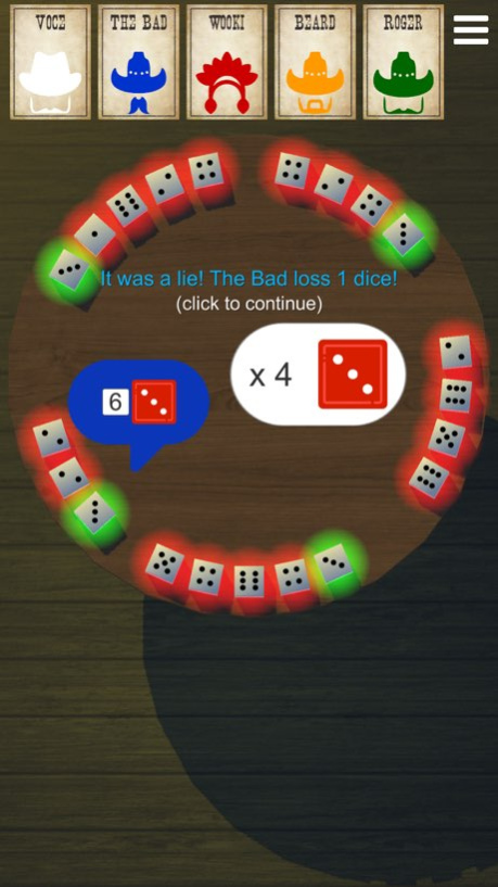 Western Liar's Dice 3.0 Screenshot