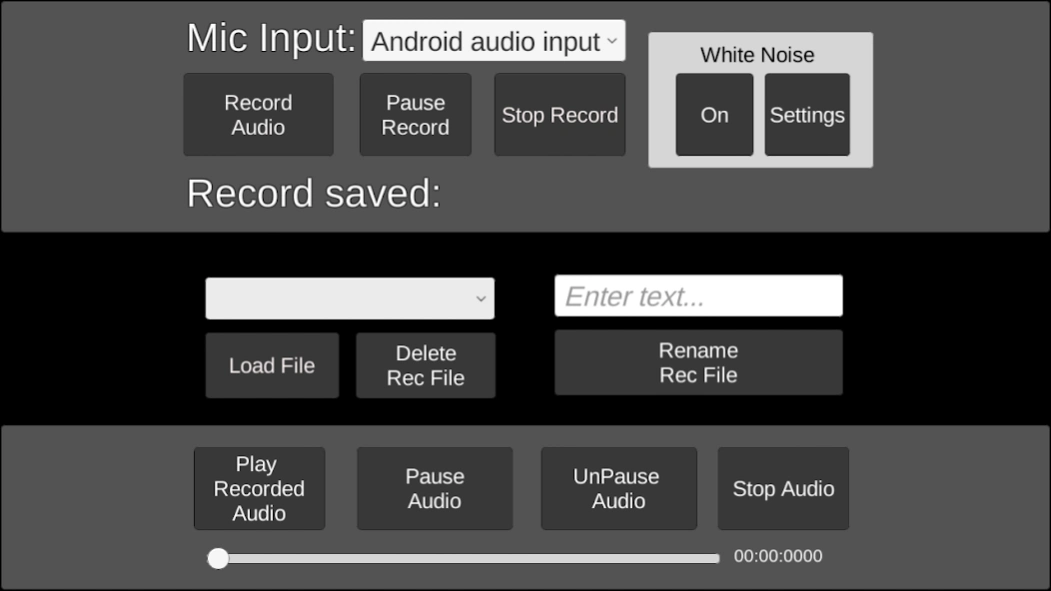 White Noise EVP Recorder  Screenshot