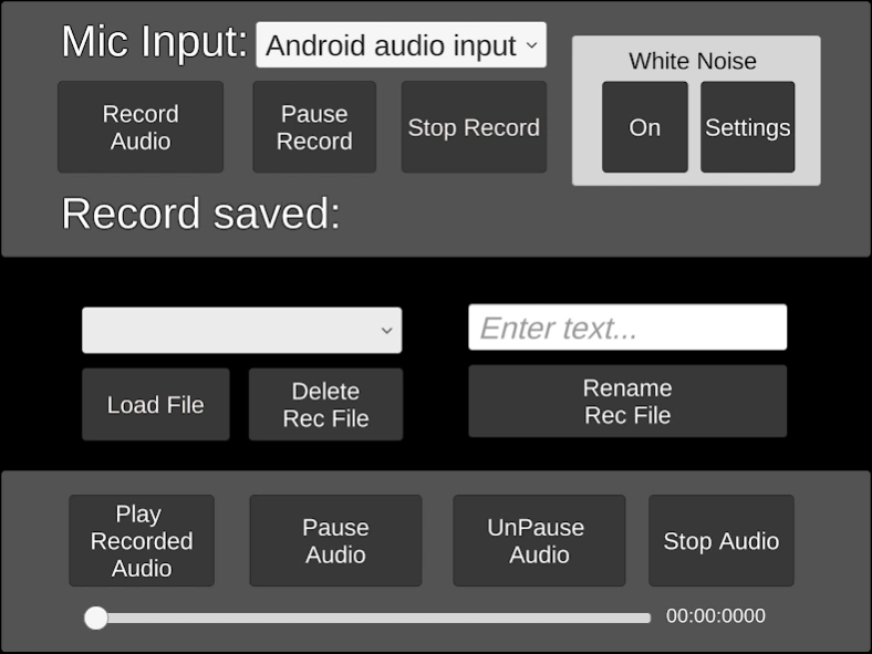 White Noise EVP Recorder  Screenshot