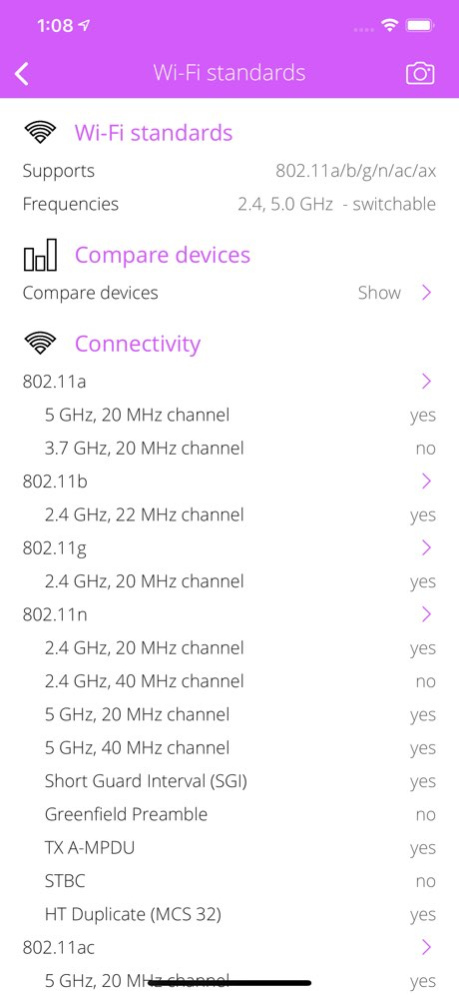 Wi-Fi Info 1.23 Screenshot