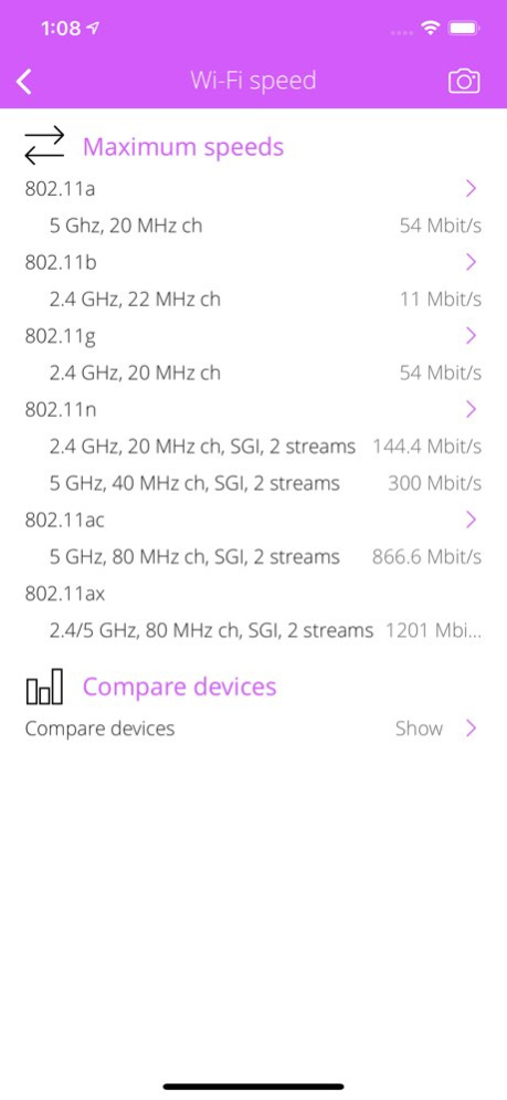 Wi-Fi Info 1.23 Screenshot
