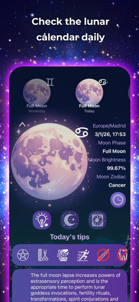 Wicca - Calendar and guide 1.2 Screenshot