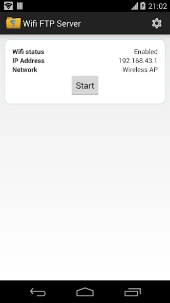 WiFi FTP Server 2.4.0 Screenshot