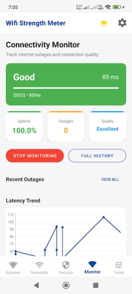 WiFi Strength Meter & Analyzer 2.6 Screenshot