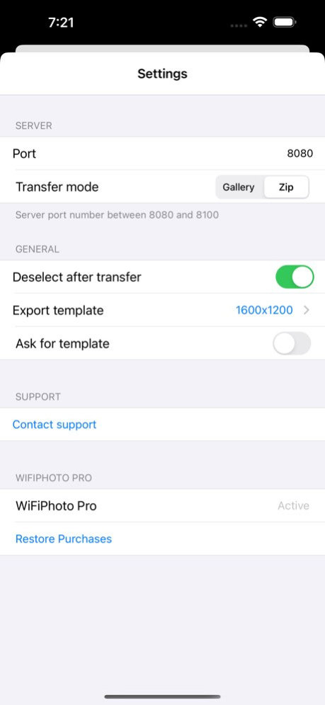 WiFiPhoto 2.2.0 Screenshot