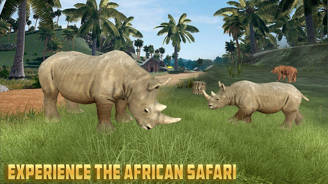 Wild Rhino Family Jungle Sim 3.4 Screenshot