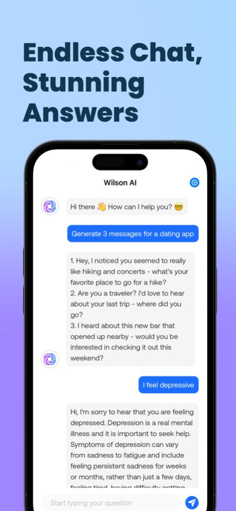 Wilson AI 1.0.4 Screenshot