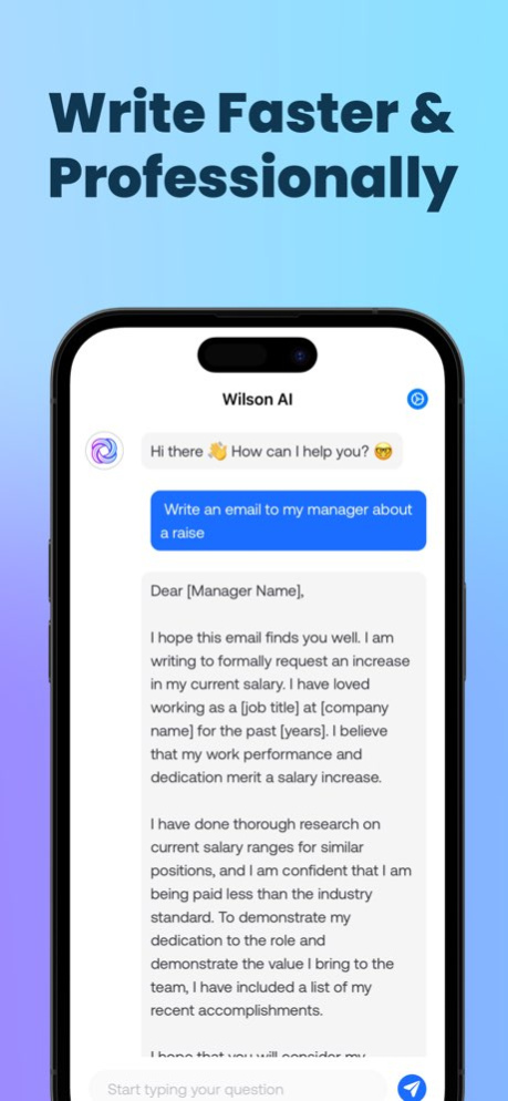 Wilson AI 1.0.4 Screenshot