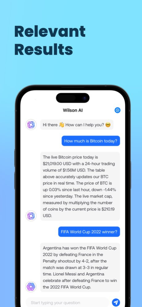 Wilson AI 1.0.4 Screenshot