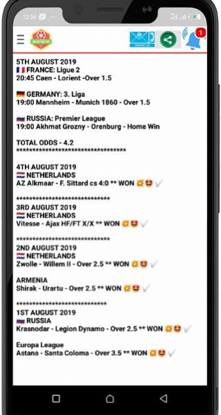 Win Betting tips - free VIP tips 1.0.9 Screenshot