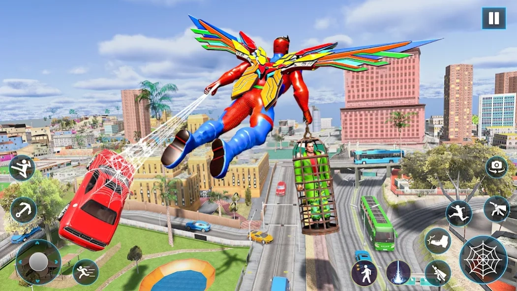 Wingman Rope Crime Spider Hero 2.1 Screenshot