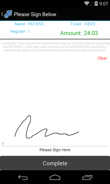 WinScan eSign 1.1 Screenshot