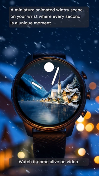 Winter in Hallstatt Watch Face  Screenshot