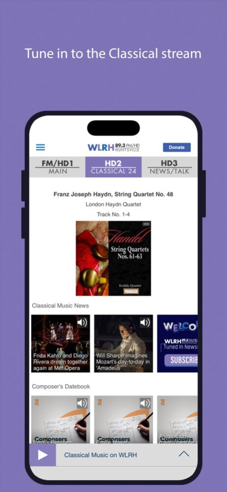 WLRH Public Radio App 12.0.6 Screenshot
