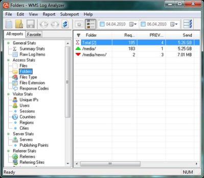WMS Log Analyzer 6.8.1 Screenshot