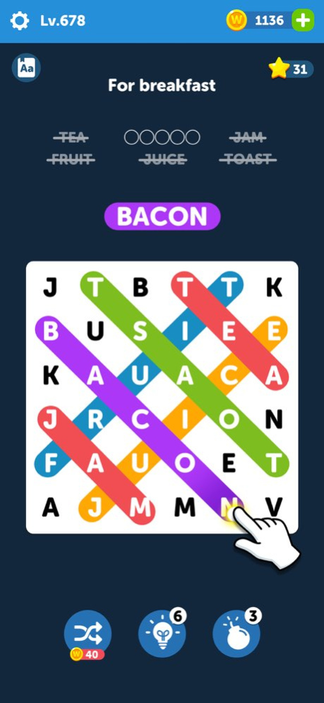 Wonder Word: Word Search Games 1.0 Screenshot