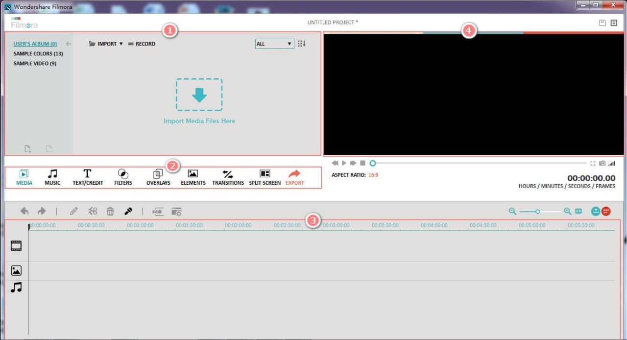 Wondershare Filmora 5.1.2 Screenshot