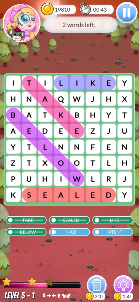 Word search find hidden words 1.0.2 Screenshot