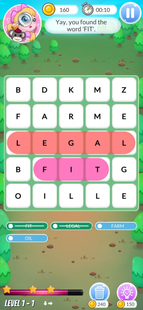 Word search find hidden words 1.0.2 Screenshot