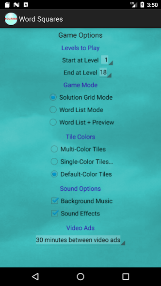 Word Squares 3.12 Screenshot