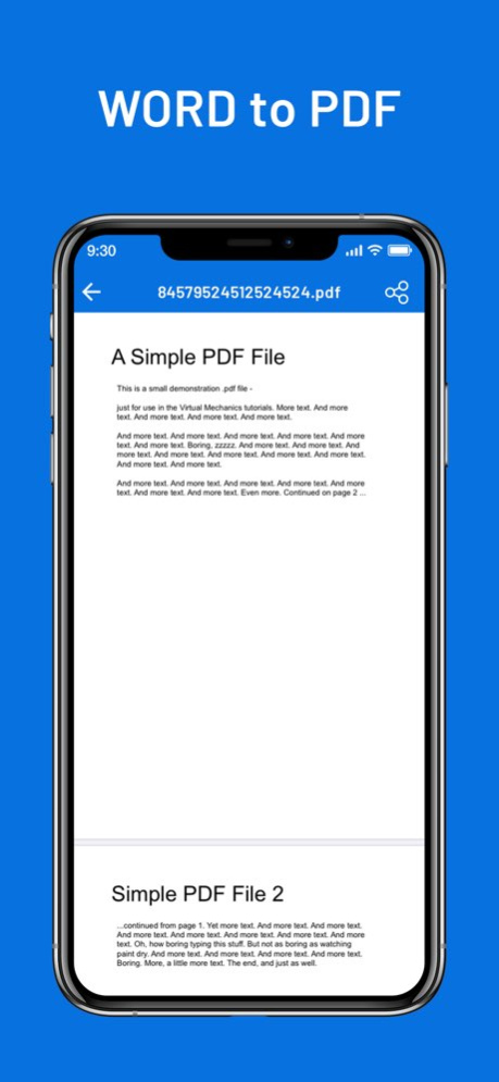 Word To PDF Converter & Reader 1.3 Screenshot