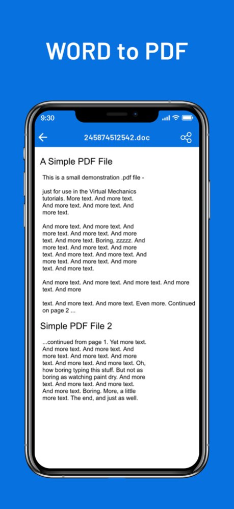 Word To PDF Converter & Reader 1.3 Screenshot