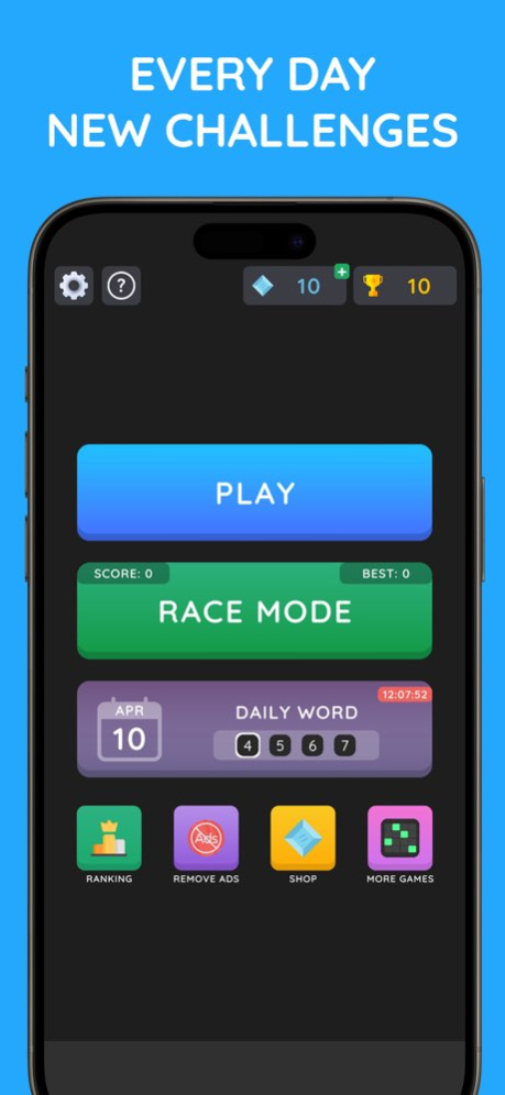 WordDaily: Guess the Word 1.5 Screenshot