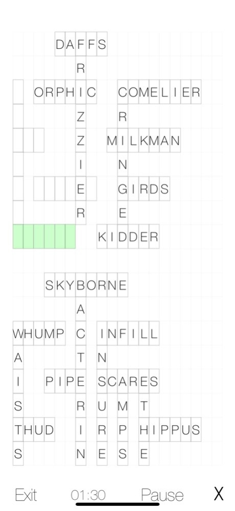 WordFill Lite 3.0 Screenshot
