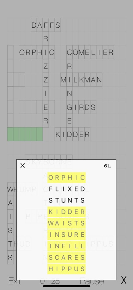 WordFill Lite 3.0 Screenshot