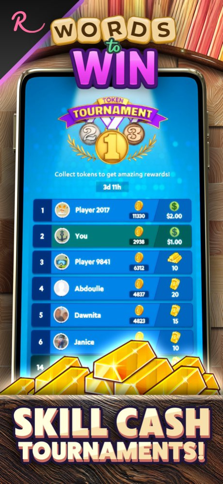 Words to Win: Real Money Games 1.3.30 Screenshot