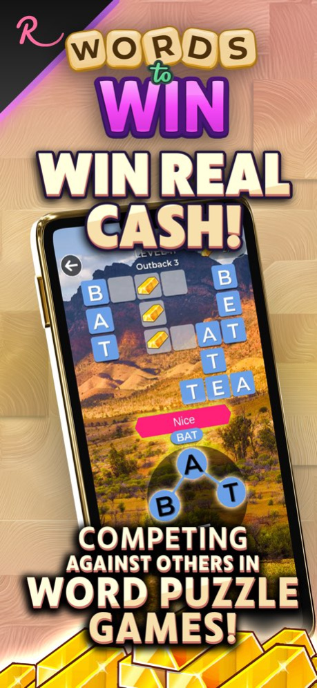 Words to Win: Real Money Games 1.3.30 Screenshot