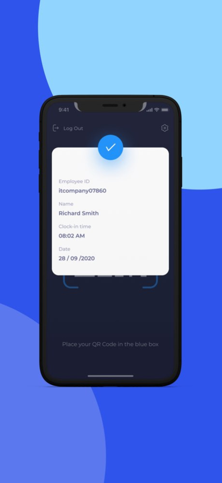 Workbud's Touchless TimeClock 2.0.2 Screenshot
