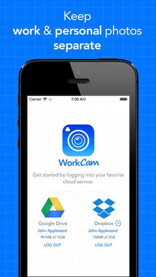 WorkCam - Keep your Work and Personal photos separate 1.0 Screenshot