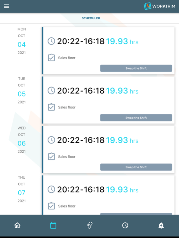 Worktrim 2.0.1 Screenshot
